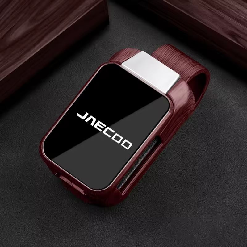Wood Grain Car Sun Visor Glasses Clip for Jaecoo | Sunglasses & Card Holder Accessory