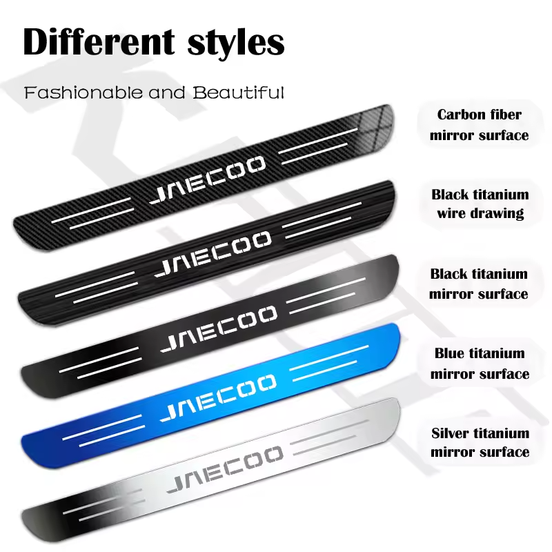 Jaecoo Door Sill Protectors | 4pcs Stainless Steel Threshold Strips for J7 J8 PHEV