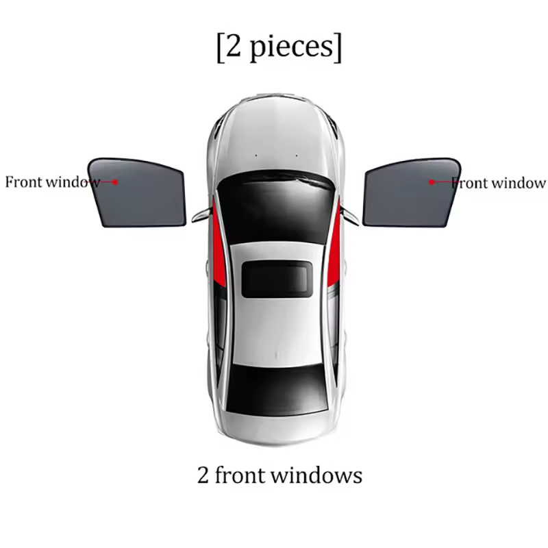 Magnetic Sunshade Set for Jaecoo J7 | Front Window Mesh Visors & UV Protection Curtains
