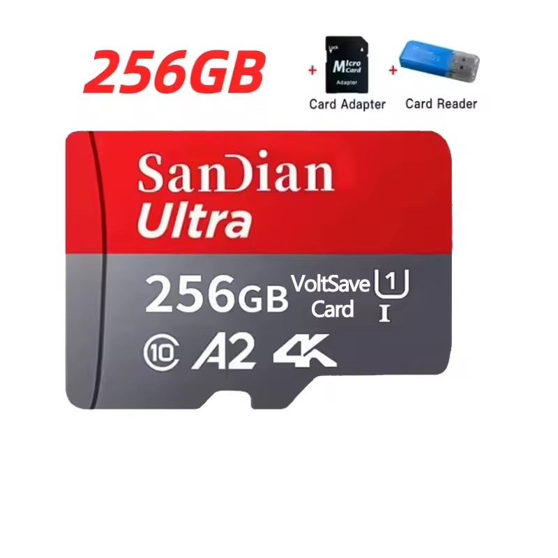 High-Speed MicroSD Memory Card | Class 10 U3 A2 V30 for Dashcams & Devices