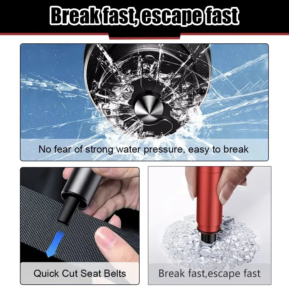 2-in-1 Car Safety Tool for Jaecoo | Emergency Glass Breaker & Seatbelt Cutter