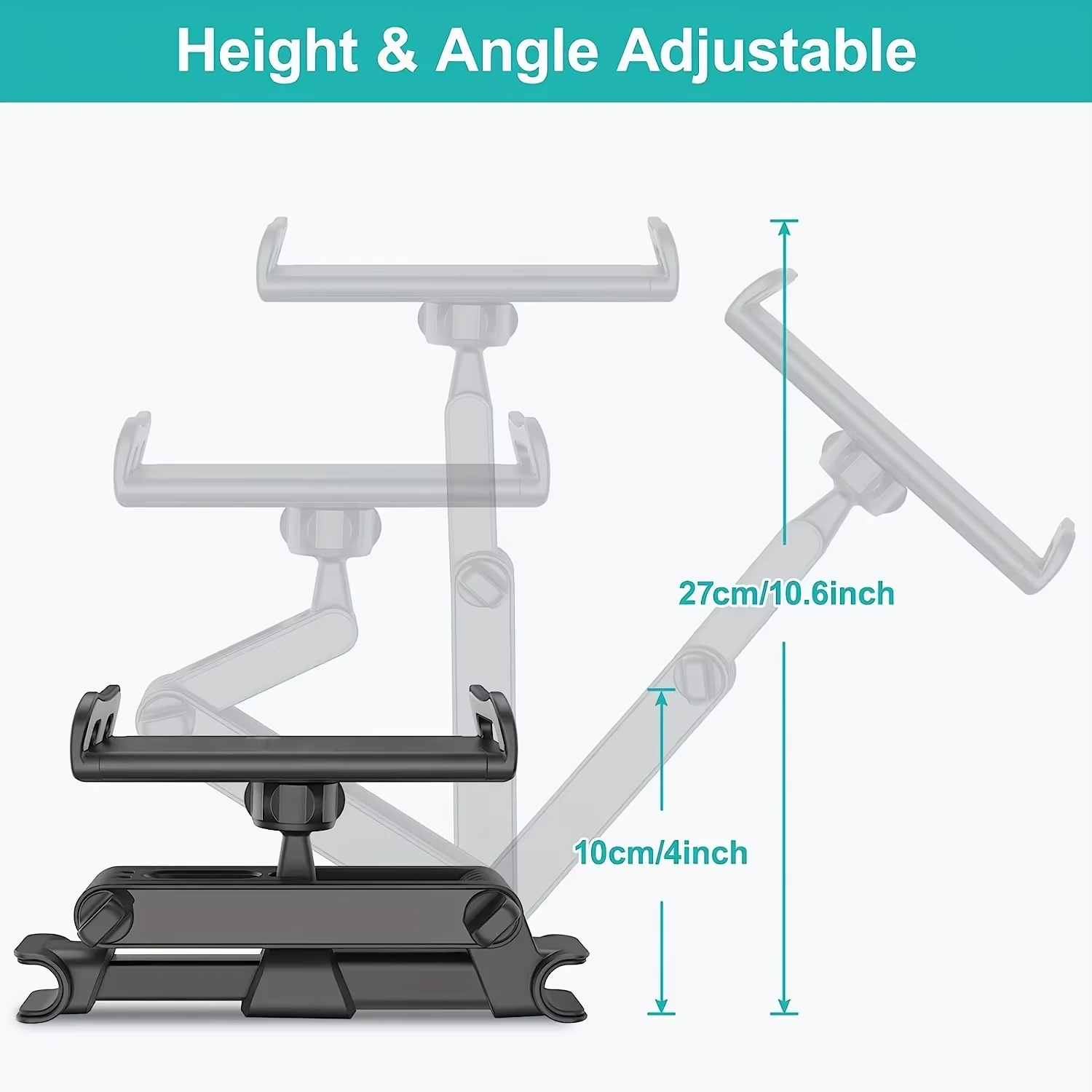 Rear Seat Tablet & Phone Holder for Jaecoo | Adjustable Headrest Mount