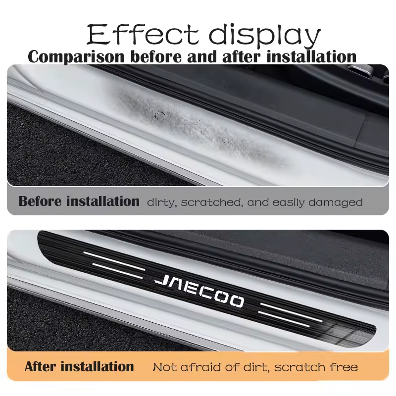 Jaecoo Door Sill Protectors | 4pcs Stainless Steel Threshold Strips for J7 J8 PHEV