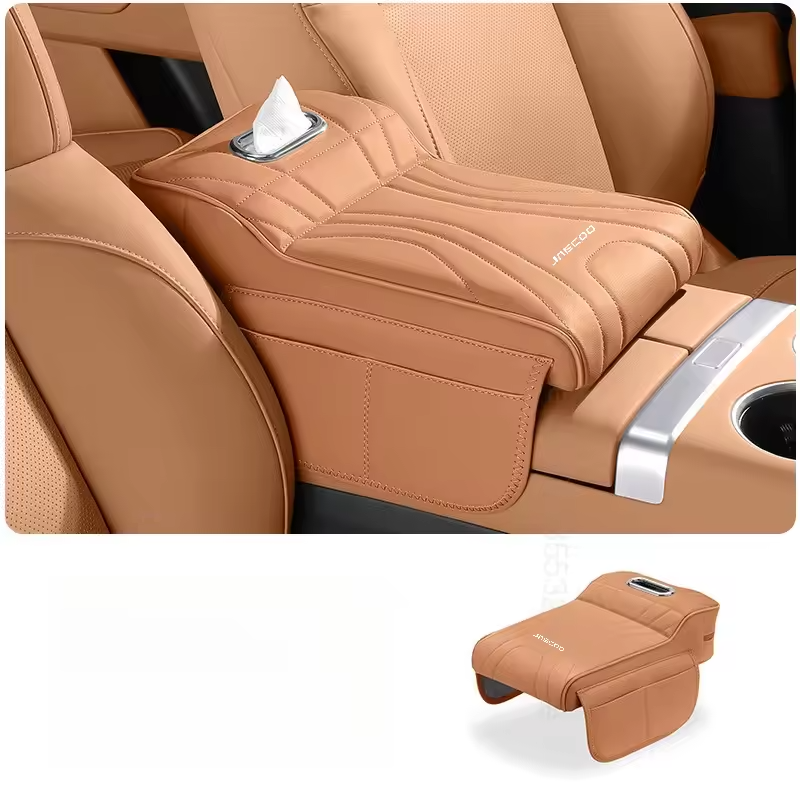 Jaecoo J7 Armrest Cushion | Console Pad with Side Storage & Tissue Box