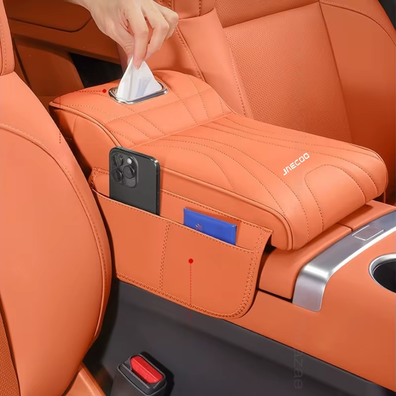 Jaecoo J7 Armrest Cushion | Console Pad with Side Storage & Tissue Box