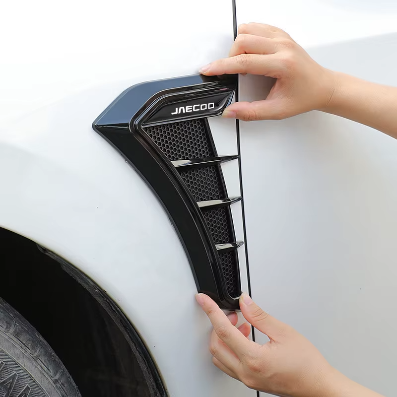 Carbon Black Side Wing Fender Decals for Jaecoo | 2-Piece Sport Body Stickers
