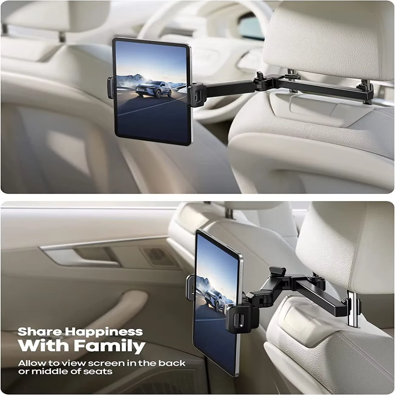 Rear Seat Tablet & Phone Holder for Jaecoo | Adjustable Headrest Mount