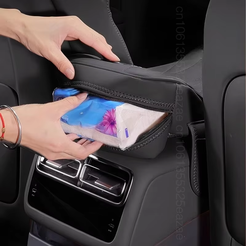 Jaecoo J7 Armrest Cushion | Console Pad with Side Storage & Tissue Box