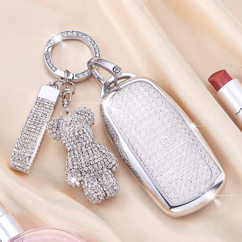 Luxury Diamond Key Cover for Jaecoo| Protective TPU Glitter Smart Key Case