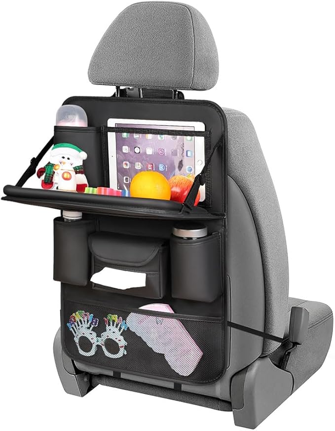 Car Seat Back Organiser with Foldable Tray Table for Jaecoo