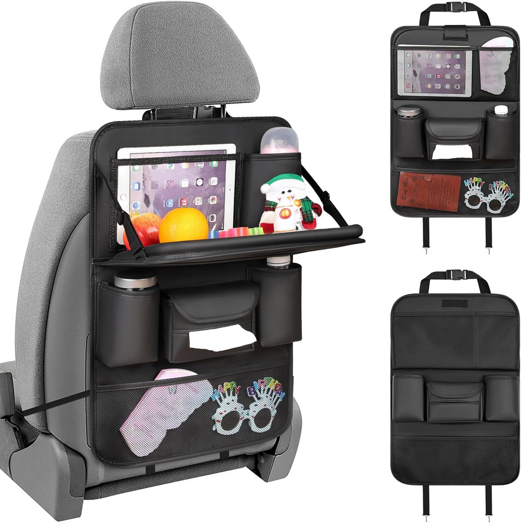 Car Seat Back Organiser with Foldable Tray Table for Jaecoo