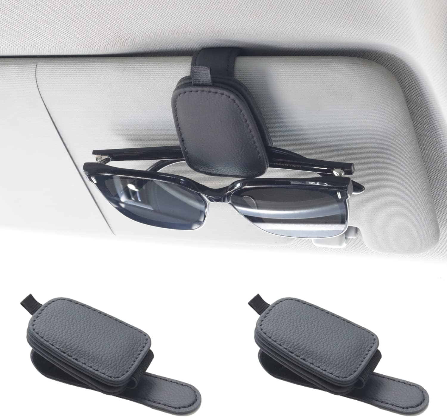 2 Pack Magnetic Car Sun Visor Glasses Holders for Jaecoo