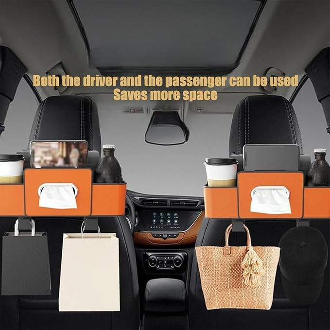 Premium Seat Back Storage Organiser with Cup Holders for Jaecoo