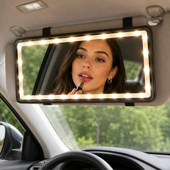 LED Sun Visor Vanity Mirror with Touch Control for Jaecoo