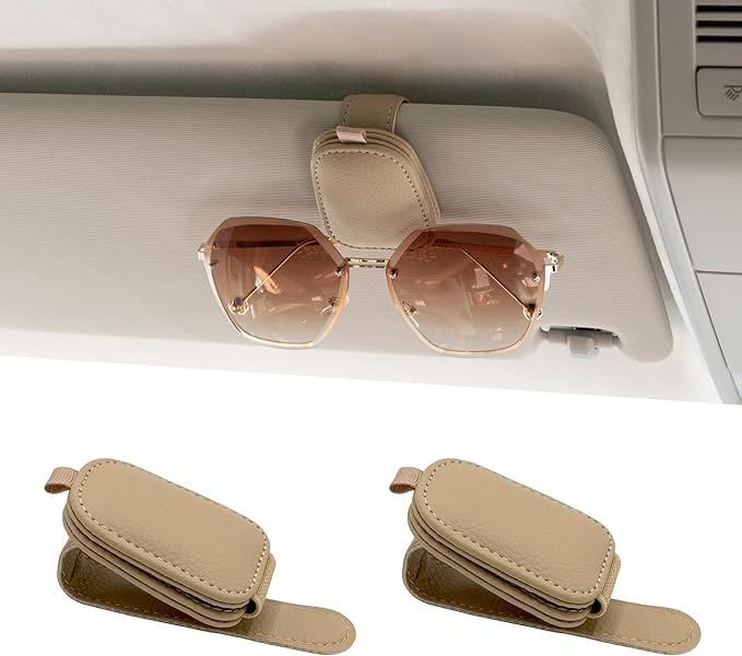 2 Pack Magnetic Car Sun Visor Glasses Holders for Jaecoo