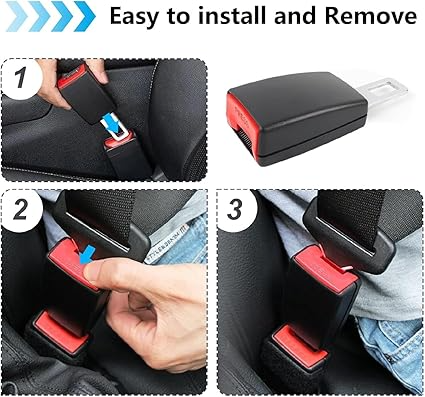 Car Seat Belt Clip – Seatbelt Positioning Accessory 2 Pack