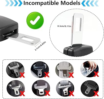 Car Seat Belt Clip – Seatbelt Positioning Accessory 2 Pack