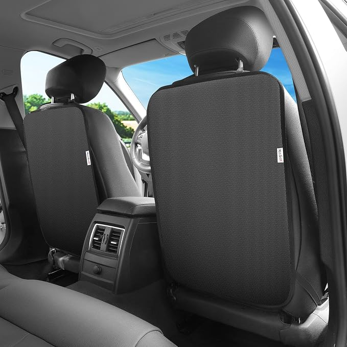 2 Pack Car Seat Back Kick Mats with Storage Pockets for Jaecoo