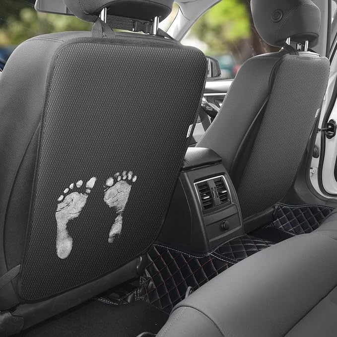 2 Pack Car Seat Back Kick Mats with Storage Pockets for Jaecoo