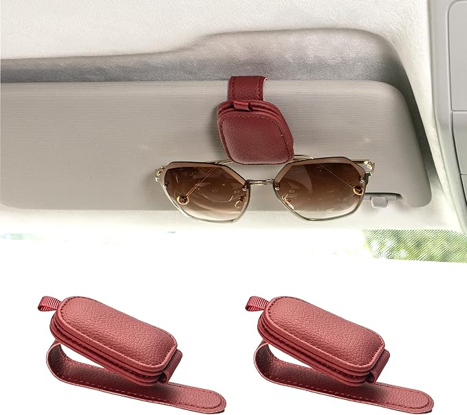 2 Pack Magnetic Car Sun Visor Glasses Holders for Jaecoo