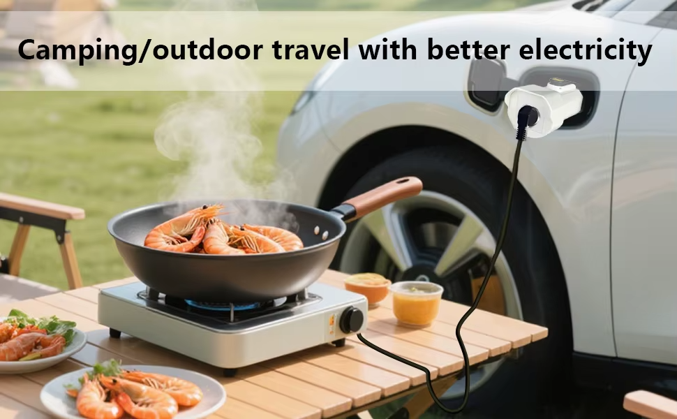 Jaecoo Type 2 V2L Adapter | UK Socket 13A Power Discharge Plug