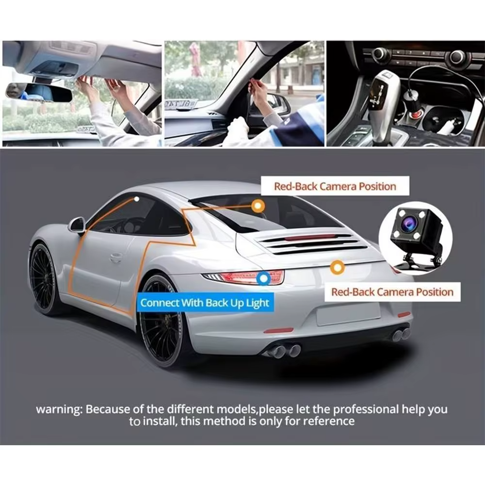 1080P 3-Channel Dashcam with IR Night Vision for Jaecoo J7 PHEV | Front & Rear DVR + 32GB Card