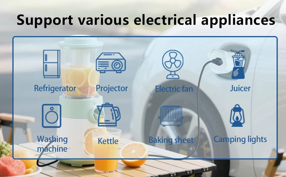 Jaecoo Type 2 V2L Adapter | UK Socket 13A Power Discharge Plug