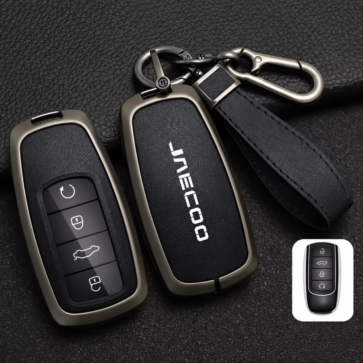 Jaecoo J7 & J8 Zinc Alloy Key Cover with Strap