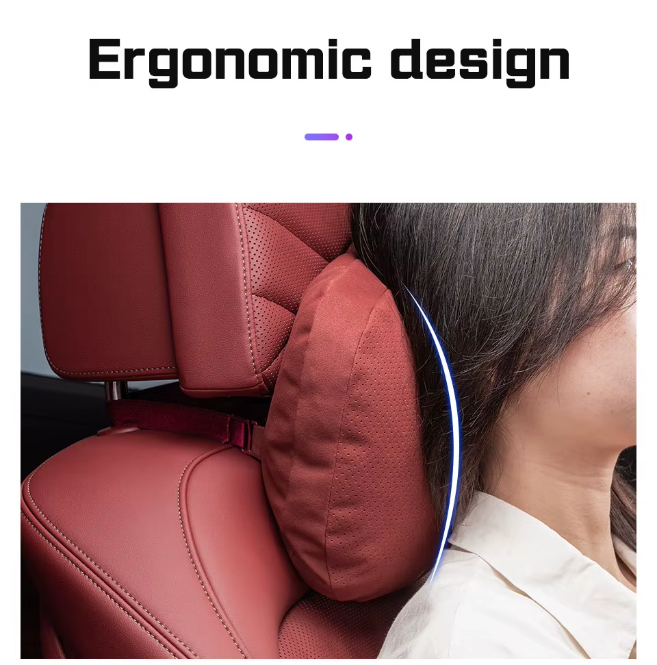 Suede Headrest Pillow for Jaecoo | Breathable Car Neck Cushion Support