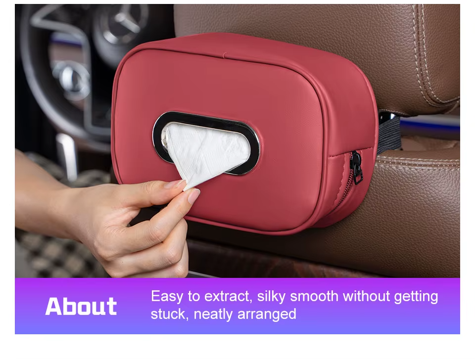 Leather Tissue Holder For Jaecoo  – Back Seat Armrest Storage Box