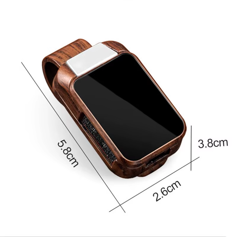 Wood Grain Car Sun Visor Glasses Clip for Jaecoo | Sunglasses & Card Holder Accessory