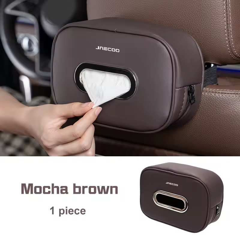 Leather Tissue Holder For Jaecoo  – Back Seat Armrest Storage Box