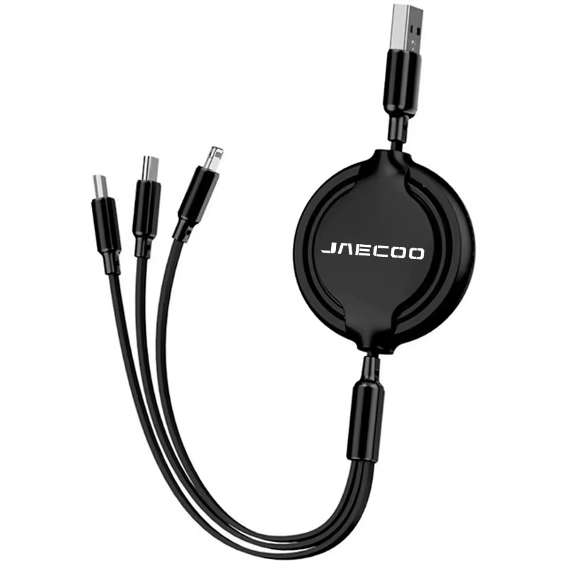 3-in-1 Retractable Car Charging Cable for Jaecoo | Fast USB Data Cable Accessory
