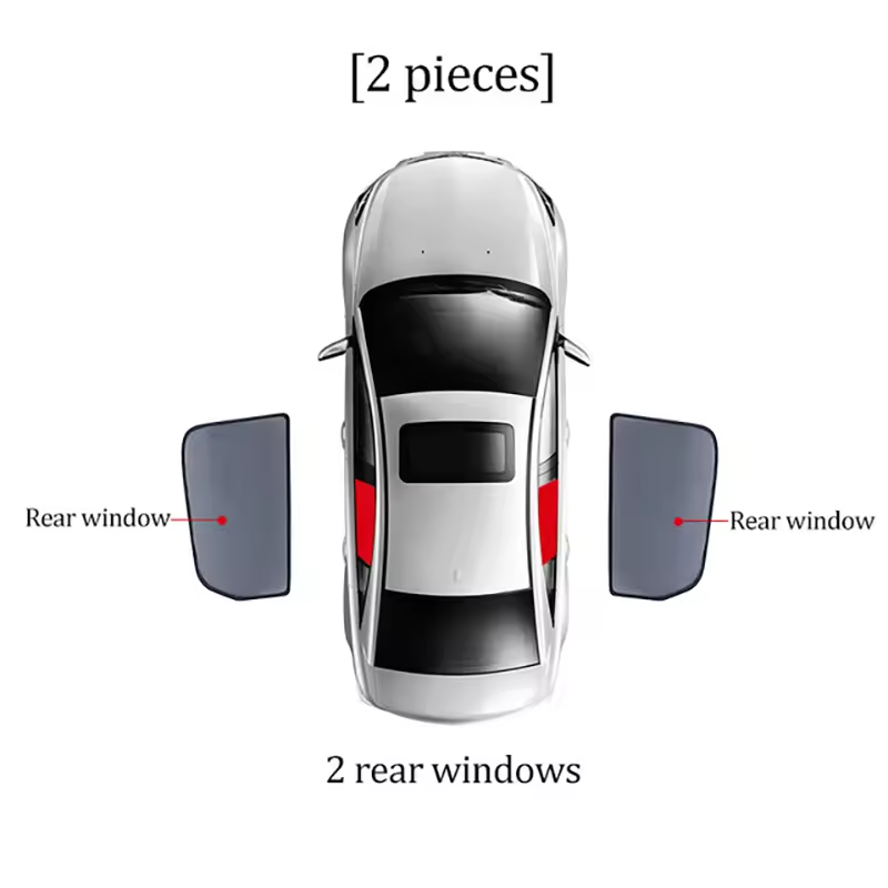 Magnetic Sunshade Set for Jaecoo J7 | Front Window Mesh Visors & UV Protection Curtains