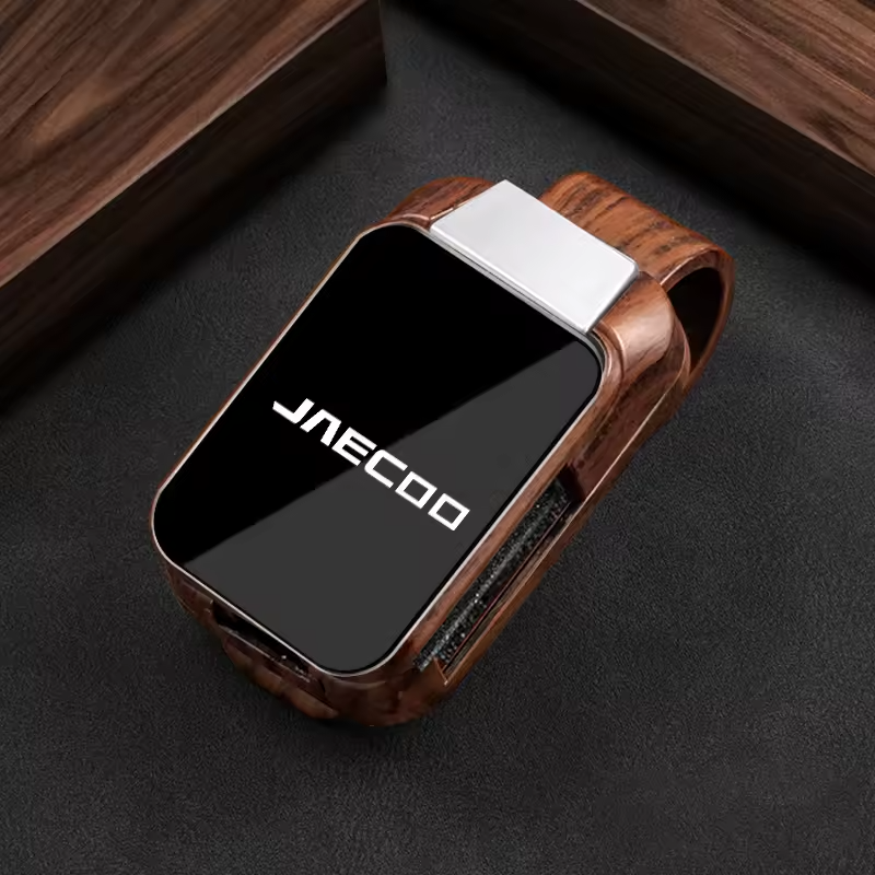 Wood Grain Car Sun Visor Glasses Clip for Jaecoo | Sunglasses & Card Holder Accessory