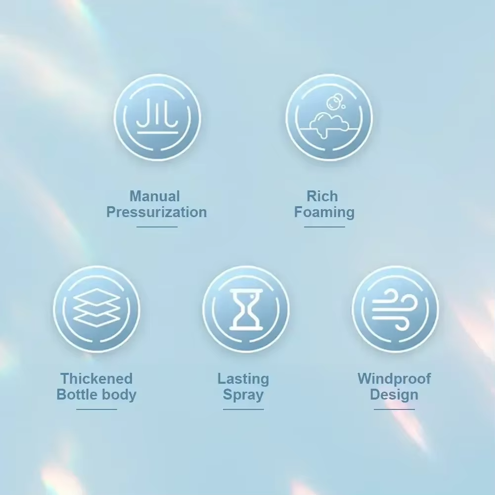 2L Hand Pump Foam Sprayer | Car Wash Snow Foam Bottle with 2 Nozzles