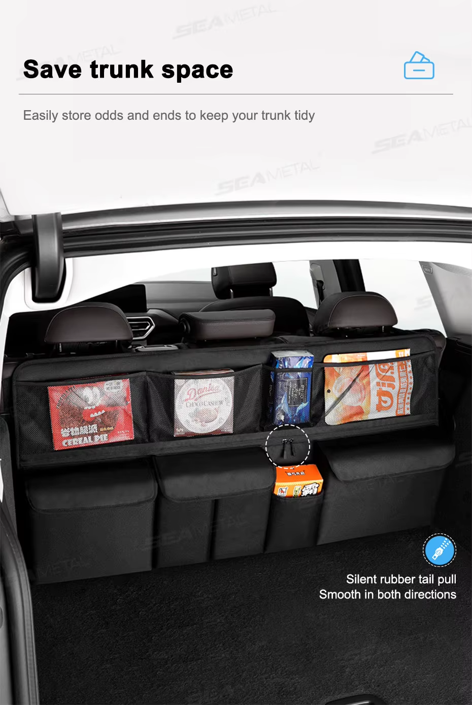 Foldable Car Trunk Hanging Storage Bag | Rear Seat Back Organizer for Jaecoo