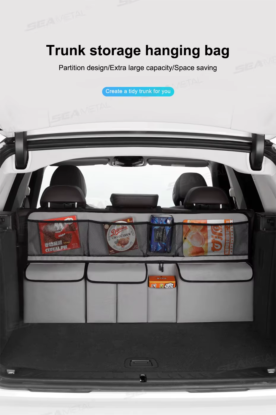 Foldable Car Trunk Hanging Storage Bag | Rear Seat Back Organizer for Jaecoo