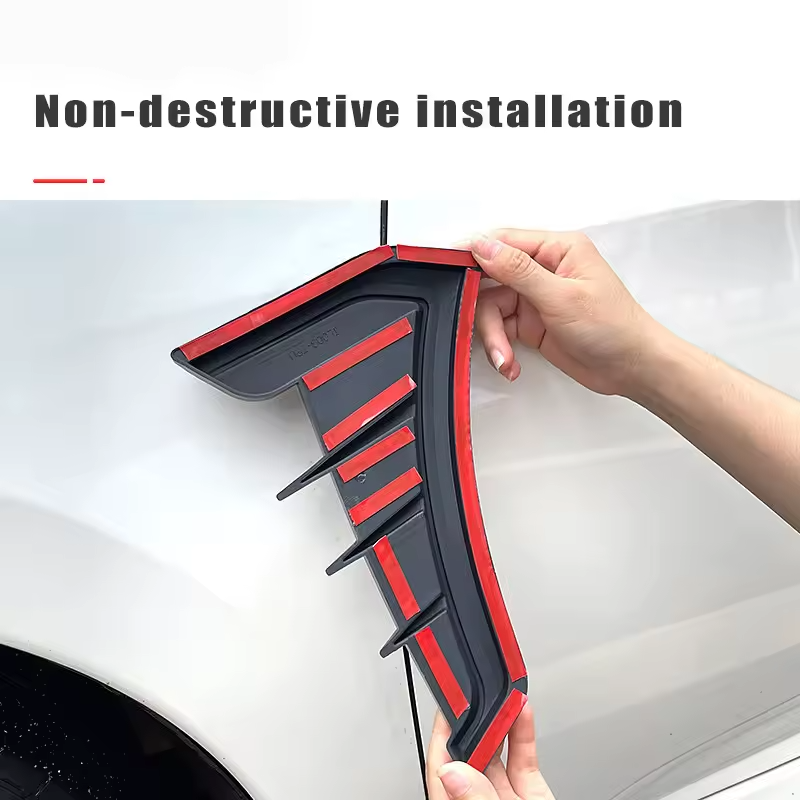 Carbon Black Side Wing Fender Decals for Jaecoo | 2-Piece Sport Body Stickers