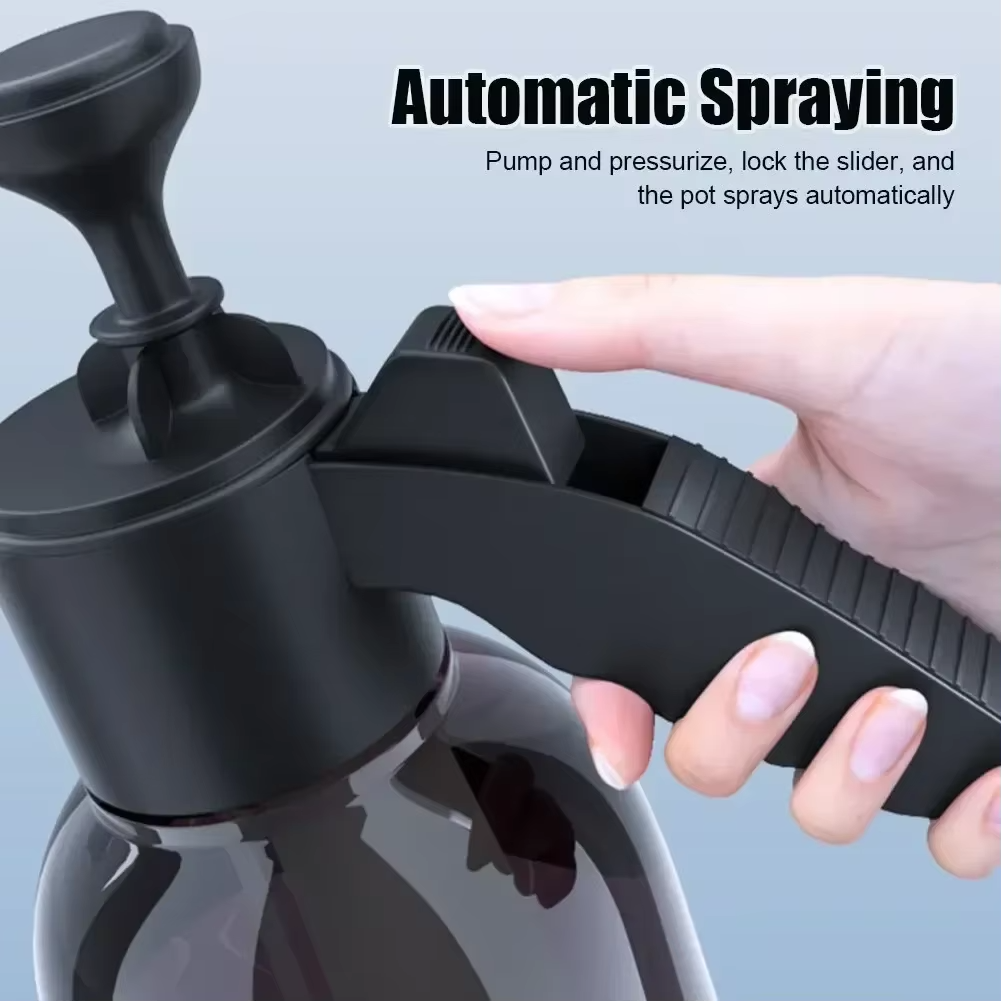 2L Hand Pump Foam Sprayer | Car Wash Snow Foam Bottle with 2 Nozzles