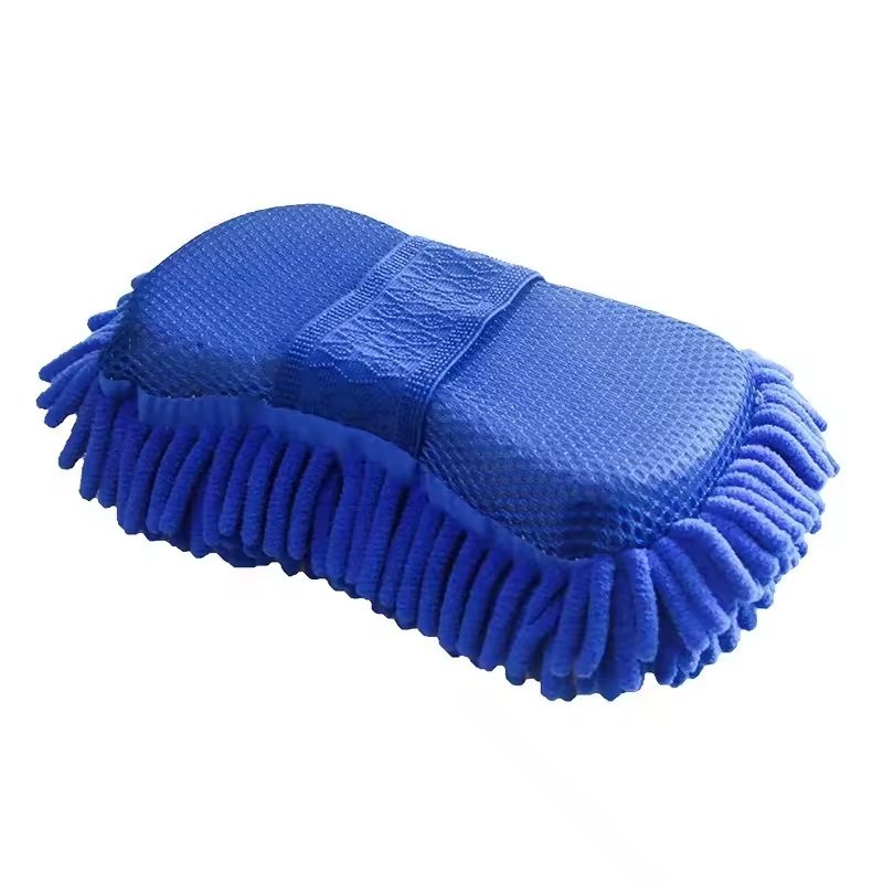 Microfiber Car Wash Mitt | Chenille Sponge Glove for Scratch-Free Vehicle Cleaning