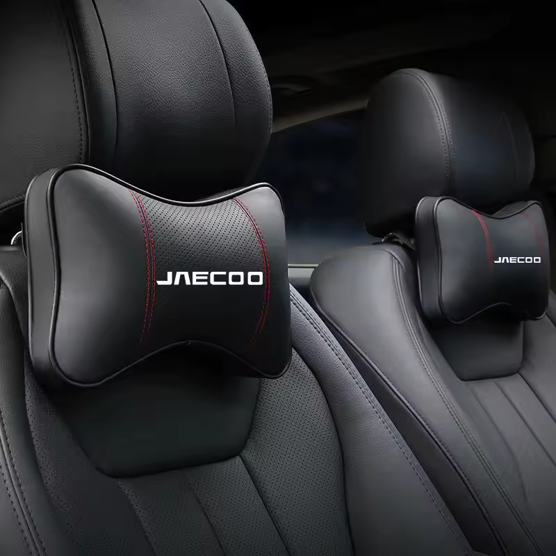 Jaecoo Car Seat Neck Pillow & Seat Belt Shoulder Pad Set | Comfort Headrest Cushions
