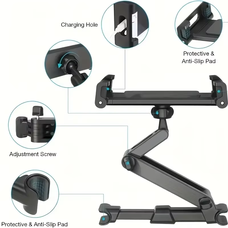 Rear Seat Tablet & Phone Holder for Jaecoo | Adjustable Headrest Mount