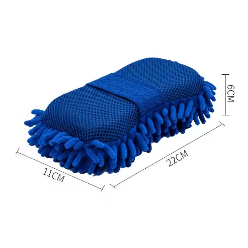 Microfiber Car Wash Mitt | Chenille Sponge Glove for Scratch-Free Vehicle Cleaning