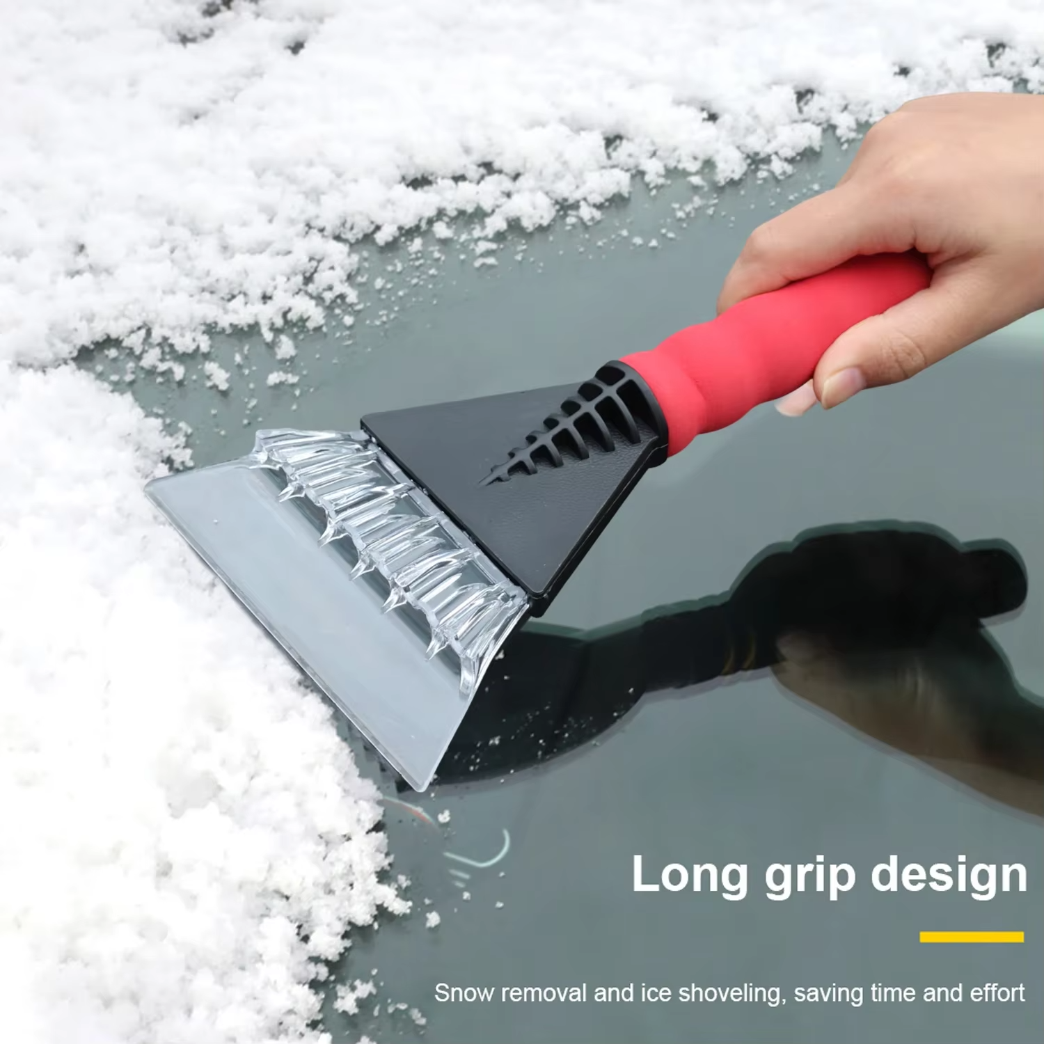 Car Ice Scraper – Heavy-Duty Windshield Snow & Ice Remover Tool