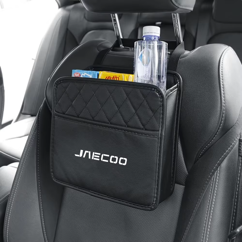 Back Seat Storage Bag for Jaecoo J5 & J7 – PU Leather Hanging Organizer