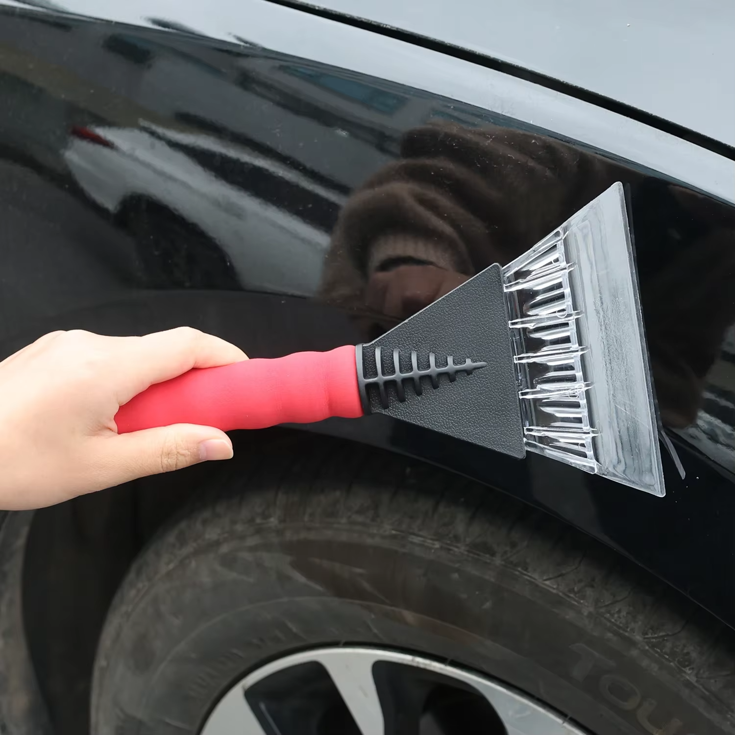 Car Ice Scraper – Heavy-Duty Windshield Snow & Ice Remover Tool