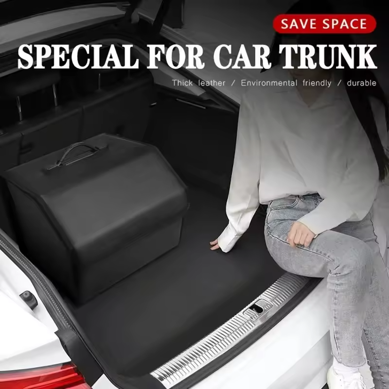 Jaecoo Boot Storage Box | Leather Collapsible Car Trunk Organizer