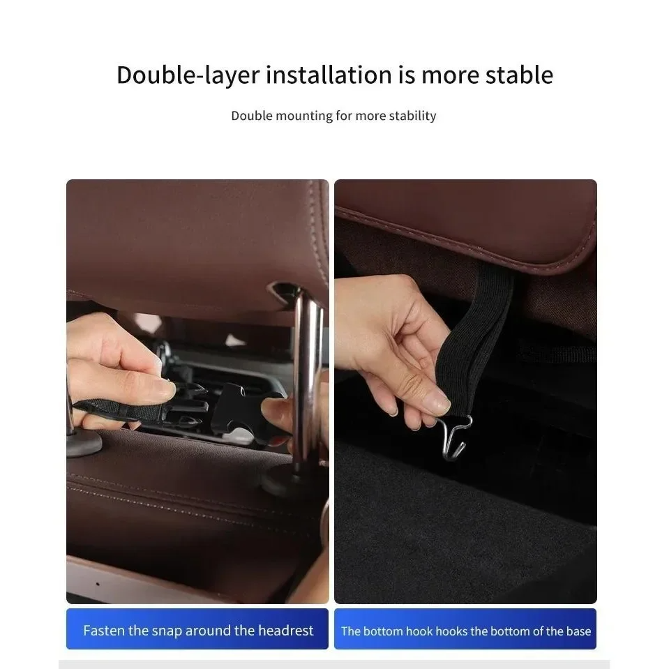 Jaecoo Car Seat Back Organizers | 2pcs Leather Multi-Pocket Storage Bags