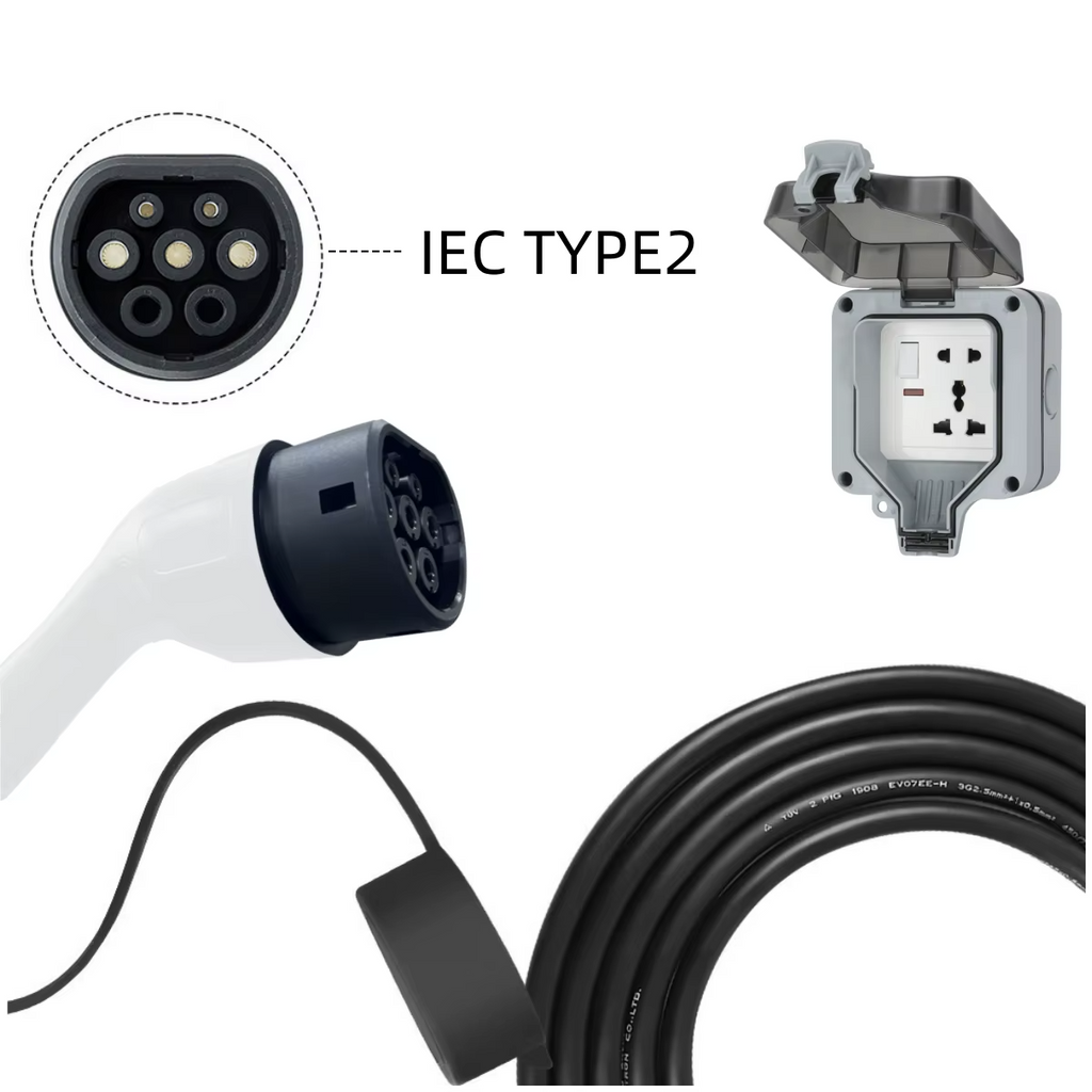 Jaecoo J7 Type 2 V2L Cable Adapter | 3.5kW UK Socket | Waterproof 3m